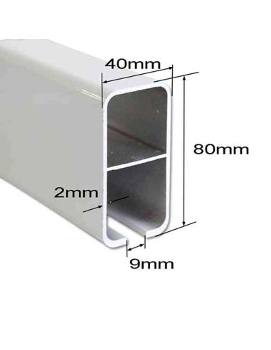 5.85 m guide for flat awning 80x40 structure [product.brand] 1 - jesus@toldosyules.com 