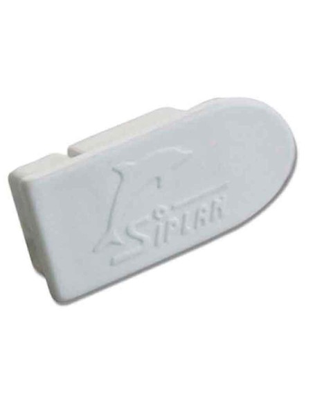 Tapa de plástico blanco para perfil perfil PTP-118. Siplan 1 - jesus@toldosyules.com 